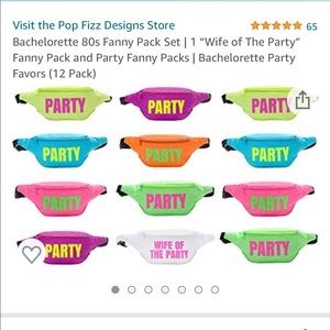Bachelorette Fanny Packs - 12 pack